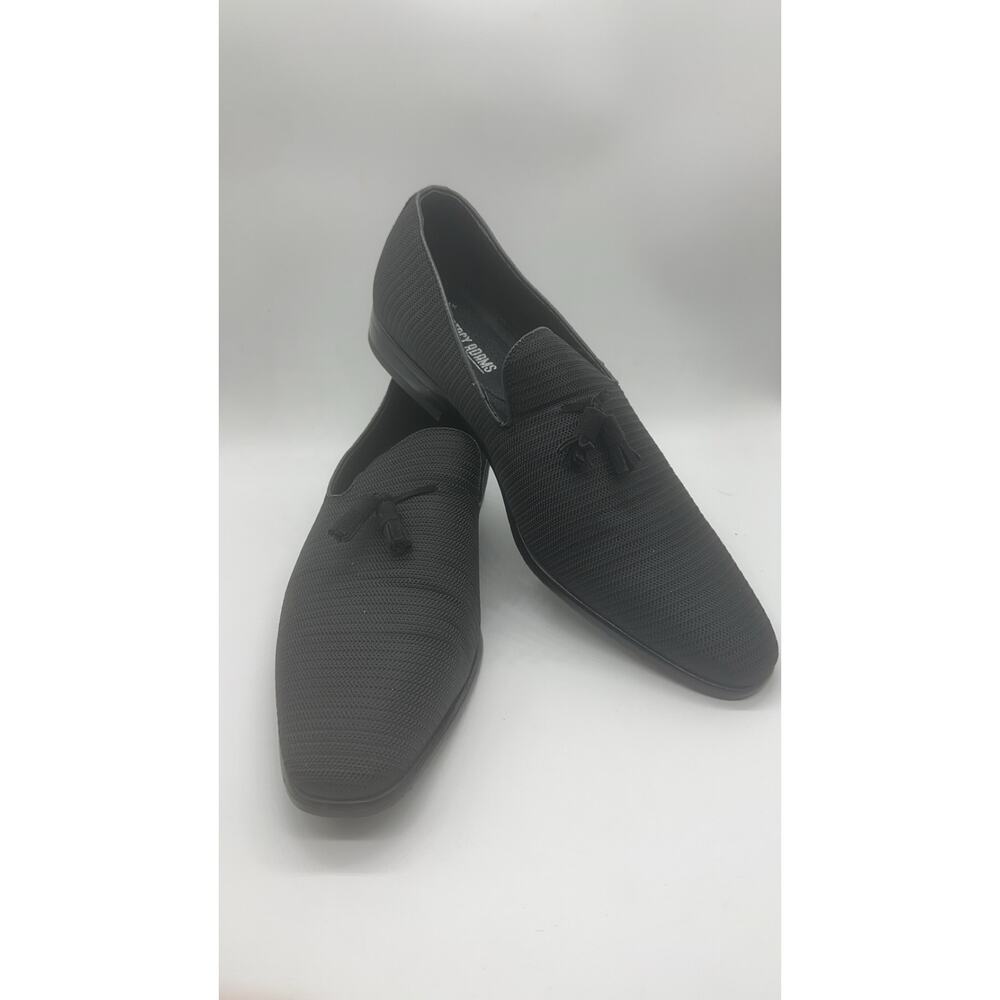 Stacy Adams Men's Tazewell Tassel Slip-On Loafer, Black, 12 M US